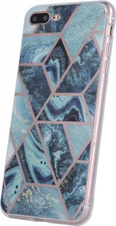 Nakładka Geometric Marmur do Samsung A71 ciemnoniebieska 1