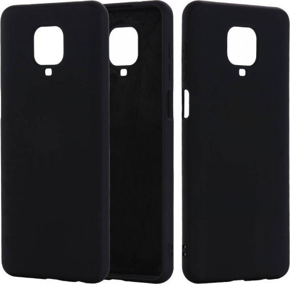 Etui XIAOMI REDMI NOTE 9S / 9 PRO Silicone case elastyczne silikonowe czarne 1