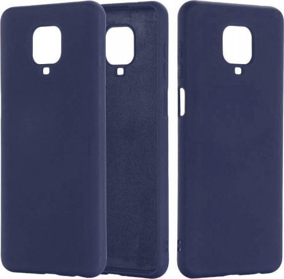Etui XIAOMI REDMI NOTE 9S / 9 PRO Silicone case elastyczne silikonowe granatowe 1