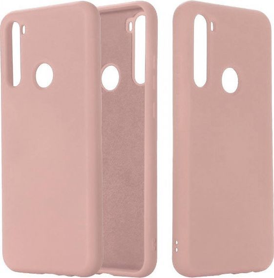 Etui XIAOMI REDMI NOTE 8T Silicone case elastyczne silikonowe różowe 1