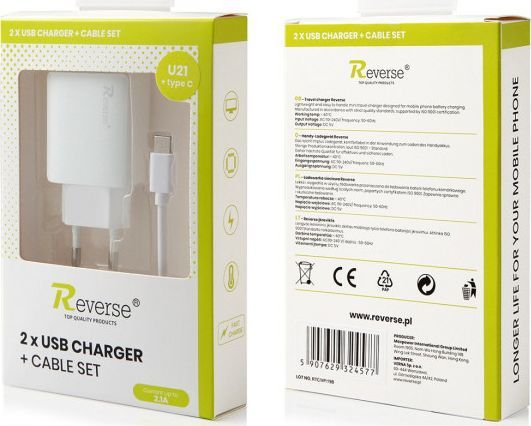Ładowarka Revers U21 2x USB-A 2 A (78646) 1