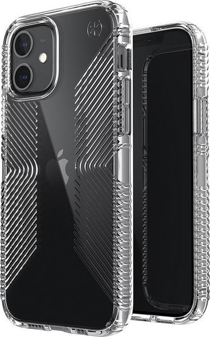 Speck Speck Presidio Perfect-Clear with Grips - Etui na iPhone 12 / iPhone 12 Pro z powłoką MICROBAN (Clear) 1