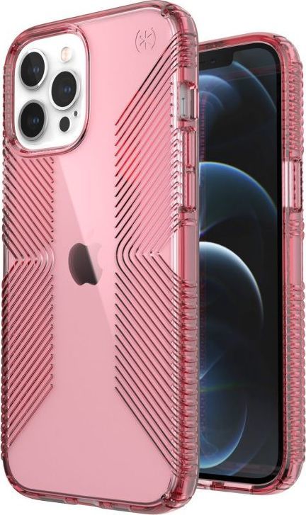 Speck Speck Presidio Perfect-Clear with Grips - Etui na iPhone 12 / iPhone 12 Pro z powłoką MICROBAN (Vintage Rose) 1
