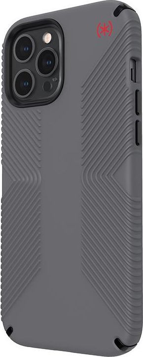 Speck Speck Presidio2 Grip - Etui na iPhone 12 Pro Max z powłoką MICROBAN (Graphite Grey/Bold Red) 1