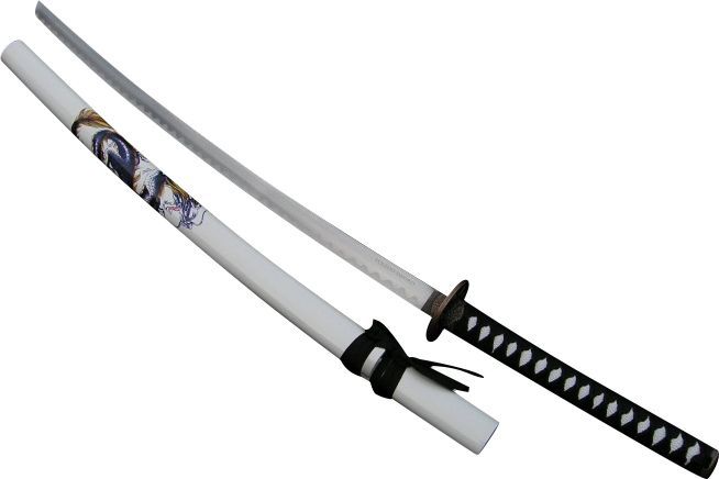 PŁATNERZE HISZPAŃSCY Miecz Samurajski Katana Biały Smok Hit 4km80-405wh 1