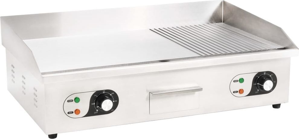 vidaXL VidaXL Elektryczna płyta grillowa, stal nierdzewna, 4400 W, 73x51x23cm 1
