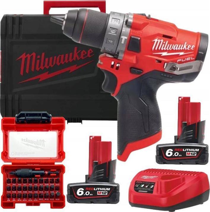 Wiertarko-wkrętarka Milwaukee M12 FPD-602X Wiertarko-wkrętarka udarowa Milwaukee 1