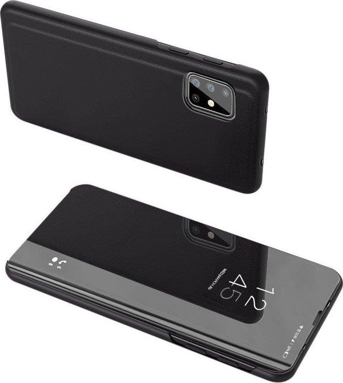 Hurtel Clear View Case futerał etui z klapką Samsung Galaxy M31s czarny uniwersalny 1