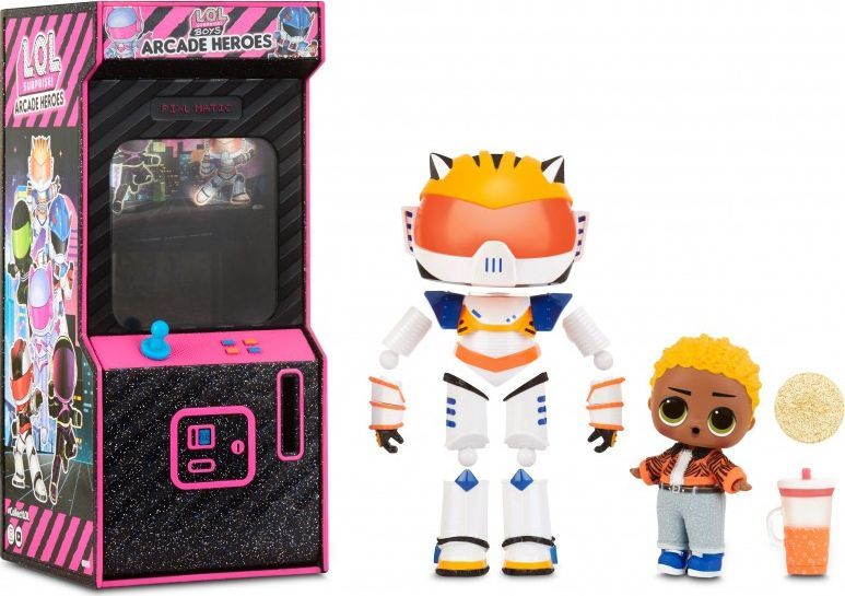 MGA L.O.L Surprise Boys Arcade Heroes Cool Cat lalka w automacie do gier uniwersalny 1
