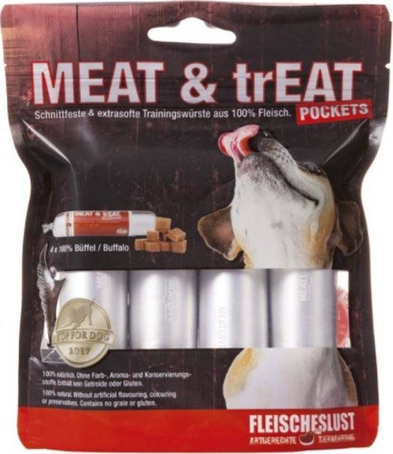 Meatlove Meatlove Meat Treat Buffallo - mokra karma dla psów, bizon, 4 x 40g uniwersalny 1