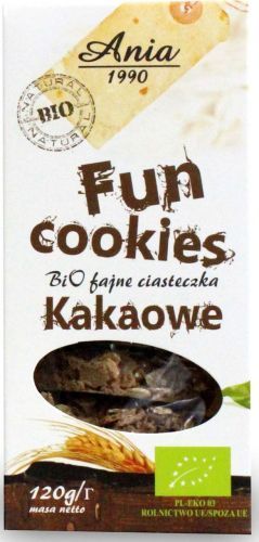 Bio Ania FUN COOKIES KAKAOWE BIO 120 g - BIO ANIA 1