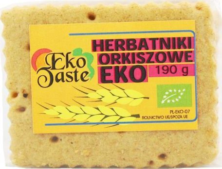 Eko Taste HERBATNIKI WEGAŃSKIE ORKISZOWE BIO 190 g - EKO TASTE (TAST) 1