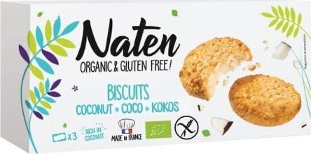 NATEN CIASTKA KOKOSOWE BEZGLUTENOWE BIO 150 g - NATEN 1