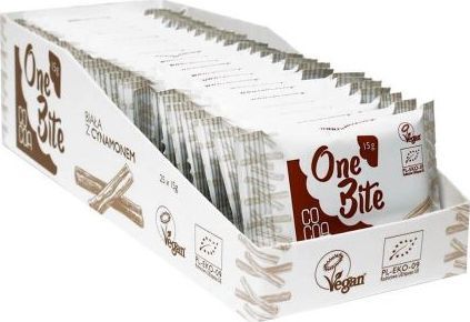 Cocoa ONE BITE TABLICZKA BIAŁA Z CYNAMONEM BIO 15 g - COCOA 1