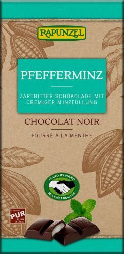 RAPUNZEL CZEKOLADA GORZKA Z NADZIENIEM MIĘTOWYM BIO 100 g - RAPUNZEL 1
