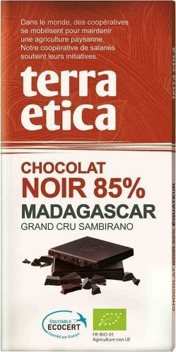 Terra Etica CZEKOLADA GORZKA 85% MADAGASKAR FAIR TRADE BIO 100 g - TERRA ETICA 1