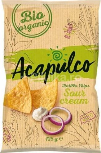 Acapulco Nachosy o smaku śmietankowo-cebulowym BIO 125 g Acapulco 1