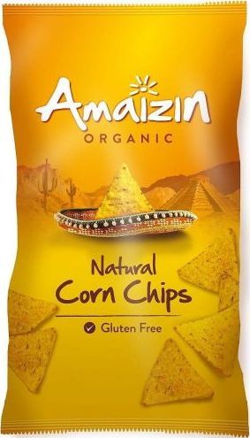 AMAIZIN CHIPSY KUKURYDZIANE SOLONE BEZGLUTENOWE BIO 250 g - AMAIZIN 1