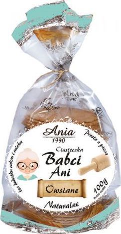 Bio Ania Ciasteczka babci Ani owsiane BEZ CUKRU 100 g ANIA 1