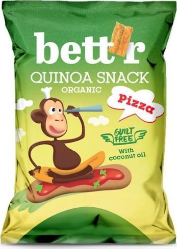 Bettr Chrupki z quinoa o smaku pizzy bezglutenowe BIO 50 g Bettr 1