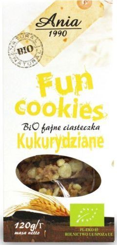 Bio Ania FUN COOKIES KUKURYDZIANE BIO 120 g - BIO ANIA 1