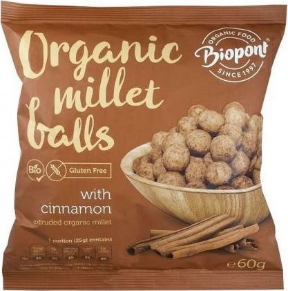 BIOPONT CHRUPKI JAGLANE CYNAMONOWE BEZGLUTENOWE BIO 60 g - BIOPONT 1