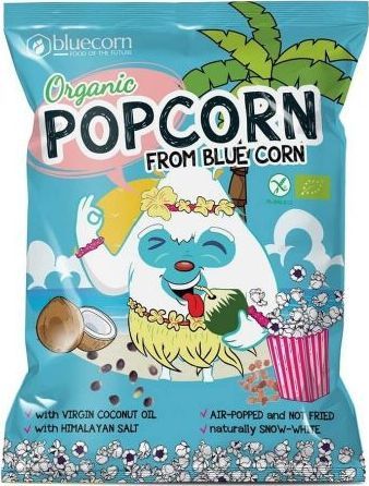 BLUECORN POPCORN Z NIEBIESKIEJ KUKURYDZY BEZGLUTENOWY BIO 20 g - POPCROP 1