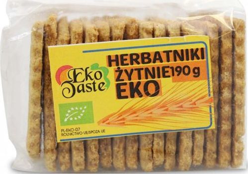 Eko Taste HERBATNIKI WEGAŃSKIE ŻYTNIE BIO 190 g - EKO TASTE (TAST) 1