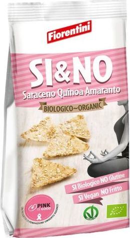 Fiorentini Chrupki gryczane piramidki z quinoa i amarantusem bezglutenowe BIO 80 g - FIORENTINI 1