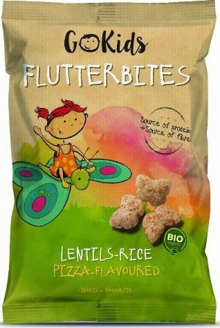 GoKids Chrupki z ryżu i soczewicy o smaku pizzy BIO 30 g GoKids 1