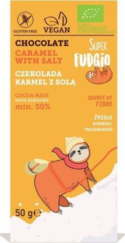 Super Fudgio Czekolada karmel z solą BIO 50 g Super Fudgio 1