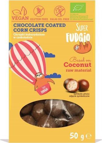 Super Fudgio Chrupki w czekoladzie BIO 50 g Super Fudgio 1