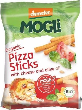 MOGLI Paluszki o smaku pizzy z serem i oliwą z oliwek BIO 75 g - Mogli 1