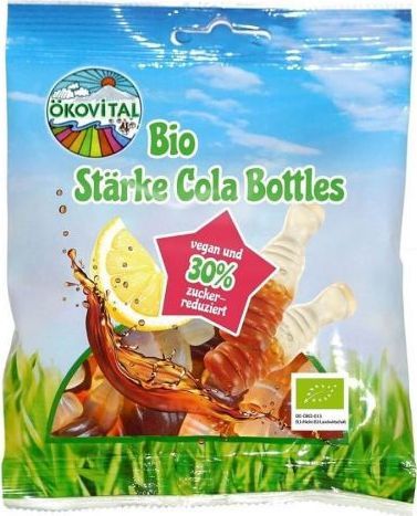 OKOVITAL ŻELKI COLA BEZ ŻELATYNY BEZGLUTENOWE BIO 80 g OKOVITAL 1