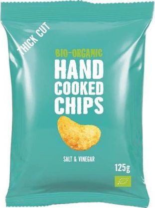 TRAFO ZIEMNIACZANE CHIPSY CIENKO KROJONE O SMAKU SOLI I OCTU BIO 125 g - TRAFO 1