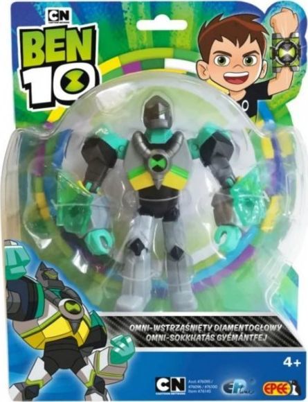 Figurka Epee Ben 10 podstawowa z akcesoriami - Omni-wstrząśnięty Diamentogłowy 1