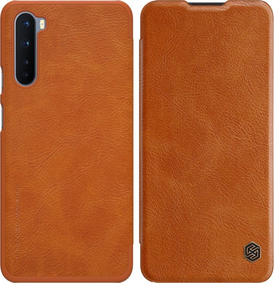 Nillkin NILLKIN QIN SKÓRZANE ETUI ONEPLUS NORD BRĄZOWY standard 1