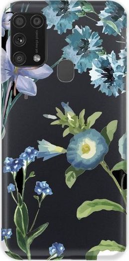 CaseGadget ETUI NADRUK NIEBIESKIE KWIATY SAMSUNG GALAXY M31 standard 1