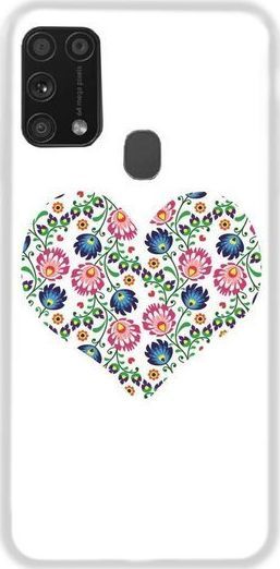 CaseGadget ETUI NADRUK BIAŁE SERCE SAMSUNG GALAXY M31 standard 1