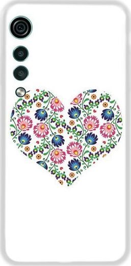 CaseGadget ETUI NADRUK BIAŁE SERCE LG VELVET standard 1