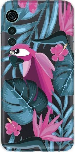 CaseGadget ETUI NADRUK PAPUGA I KWIATY LG VELVET standard 1