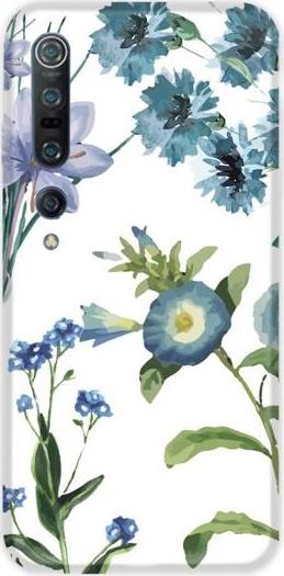 CaseGadget ETUI NADRUK NIEBIESKIE KWIATY NA BIAŁYM XIAOMI MI 10 PRO standard 1