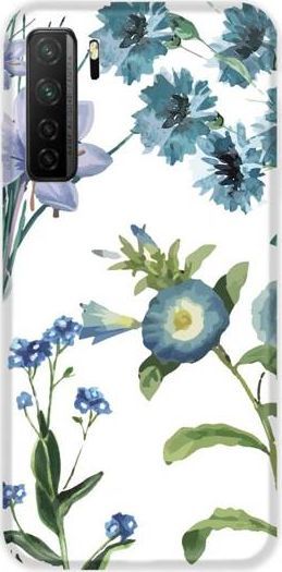 CaseGadget ETUI NADRUK NIEBIESKIE KWIATY NA BIAŁYM HUAWEI P40 LITE 5G standard 1