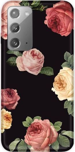 CaseGadget ETUI NADRUK RÓŻE NA CZARNYM SAMSUNG GALAXY NOTE 20 standard 1