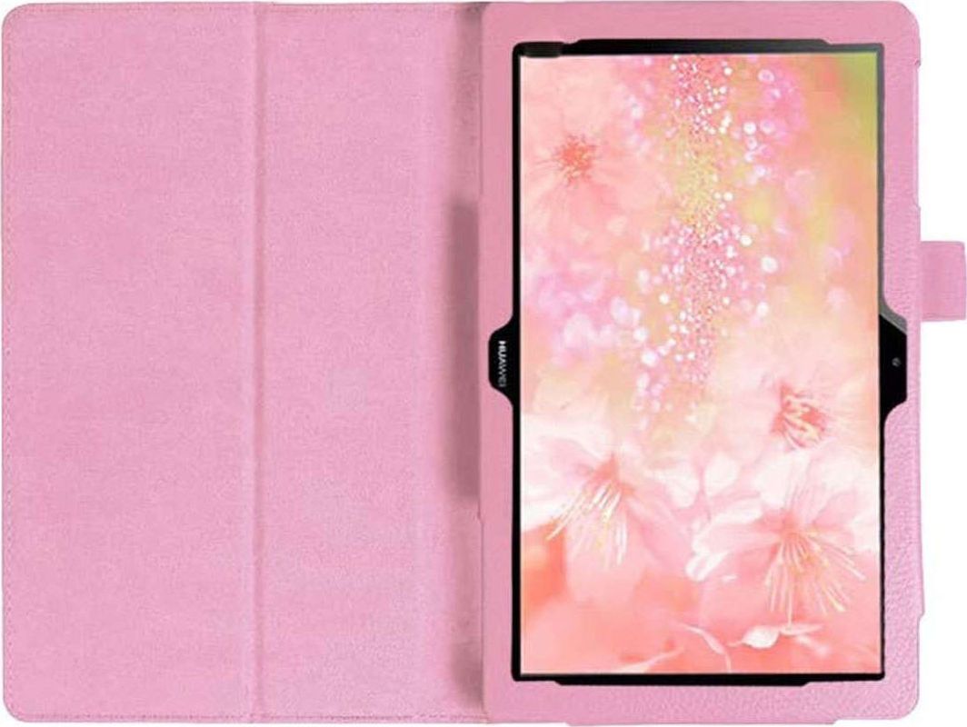 Etui na tablet Alogy Etui Alogy stojak do Huawei MediaPad T5 10.1 Różowe + Szkło Alogy uniwersalny 1