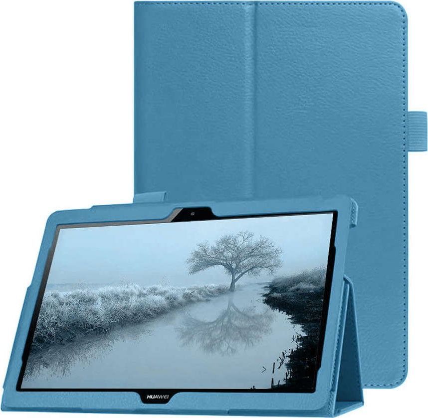 Etui na tablet Alogy Etui obudowa Alogy stojak do Huawei MediaPad T5 10.1 Niebieskie + Szkło Alogy uniwersalny 1