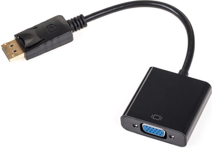 Adapter AV LechPol DisplayPort - D-Sub (VGA) czarny (KOM0849) 1