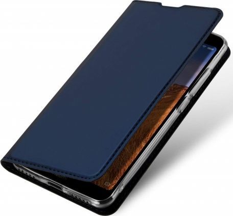 Dux Ducis Etui IPHONE 11 PRO MAX z klapką Dux Ducis skórzane Skin Leather granatowe 1
