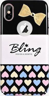 X-FITTED Etui X-FITTED metal Bownknot IPHONE X serce BLING SECRET P8JSX 1