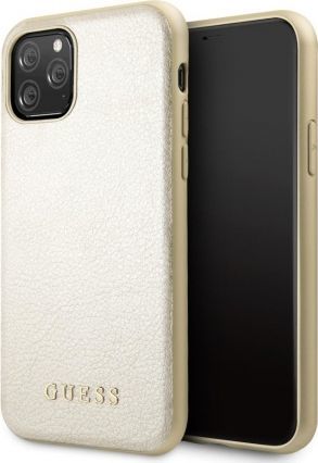 Guess Etui Oryginalne Guess hard case Iridescent IPHONE 11 PRO GUHCN58IGLGO złote 1